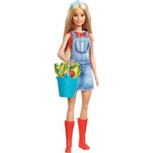 Barbie Sweet Orchard Farm Country Girl Doll Boots Denim Overalls Dress NEW Gift